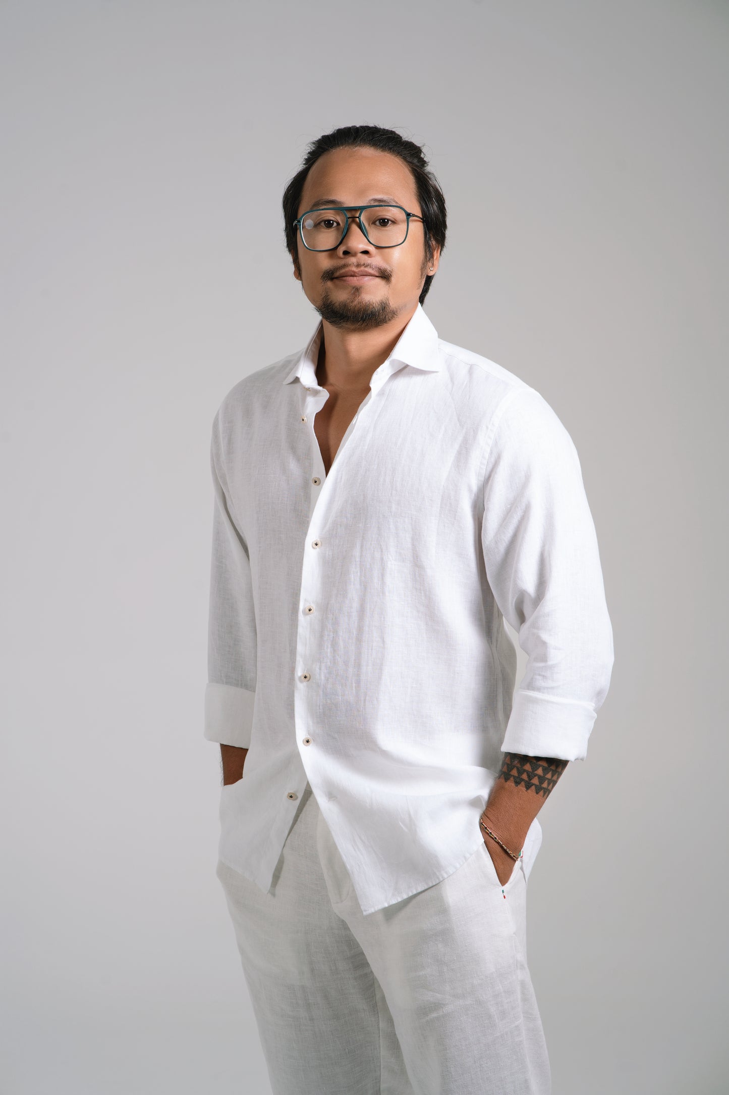 Áo sơ mi vải lanh cho nam