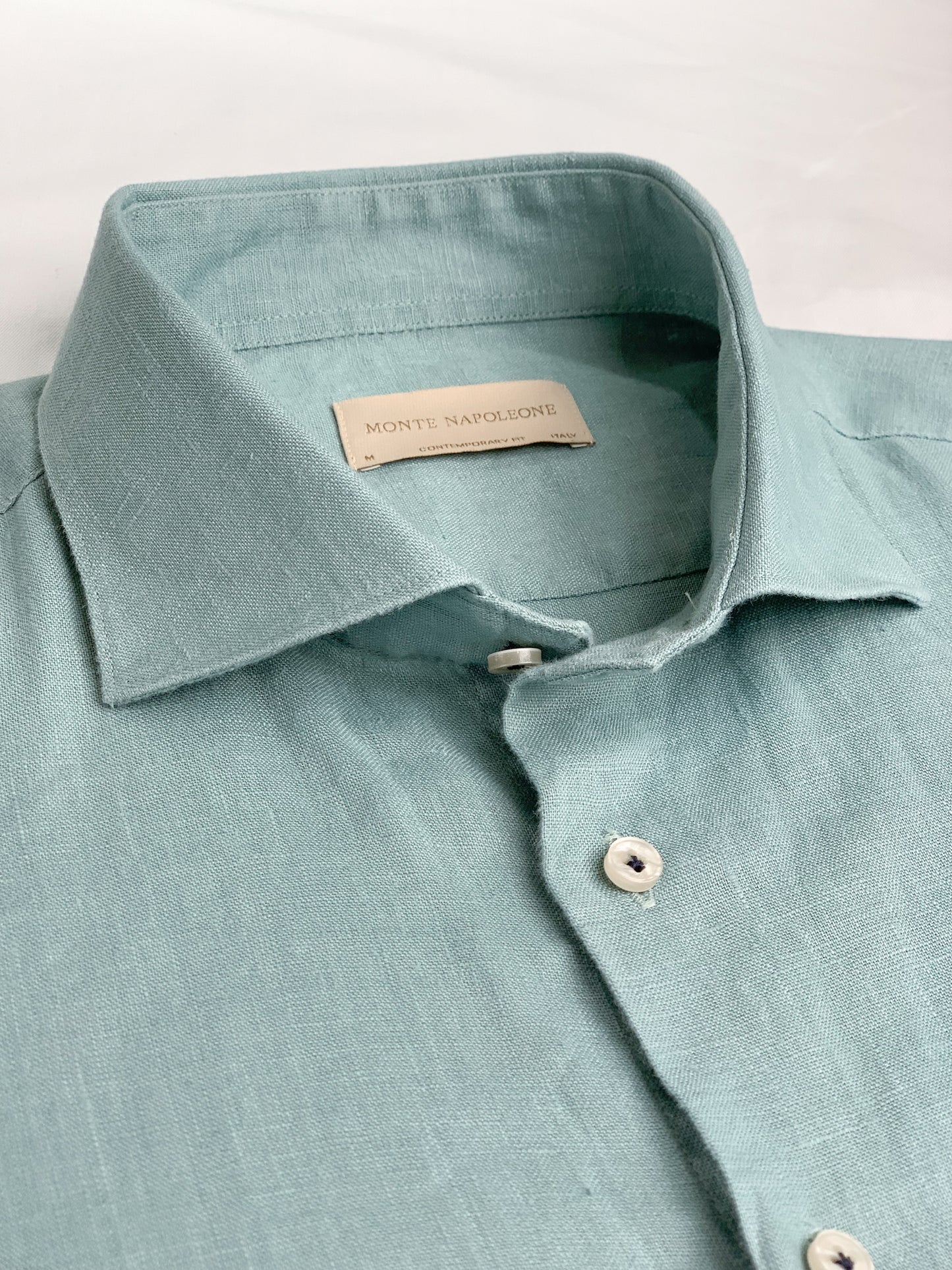 Men Linen Shirt - Mint