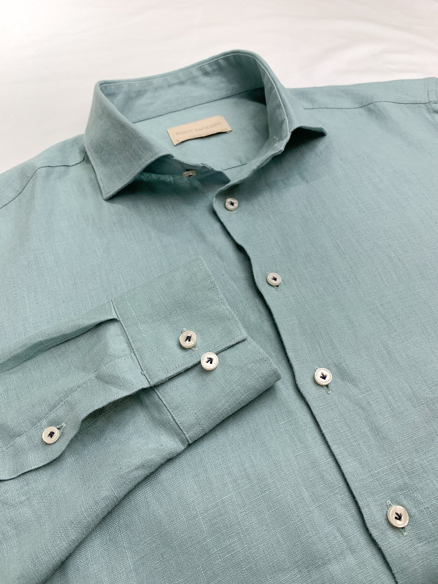 Men Linen Shirt - Mint