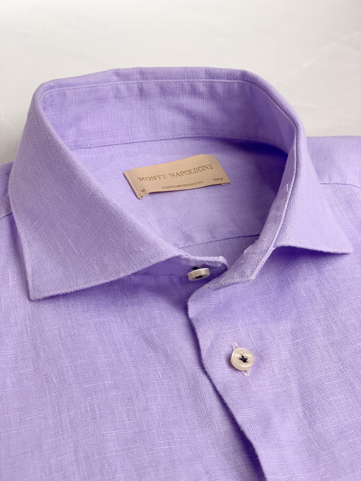 Men Linen Shirt - Purple