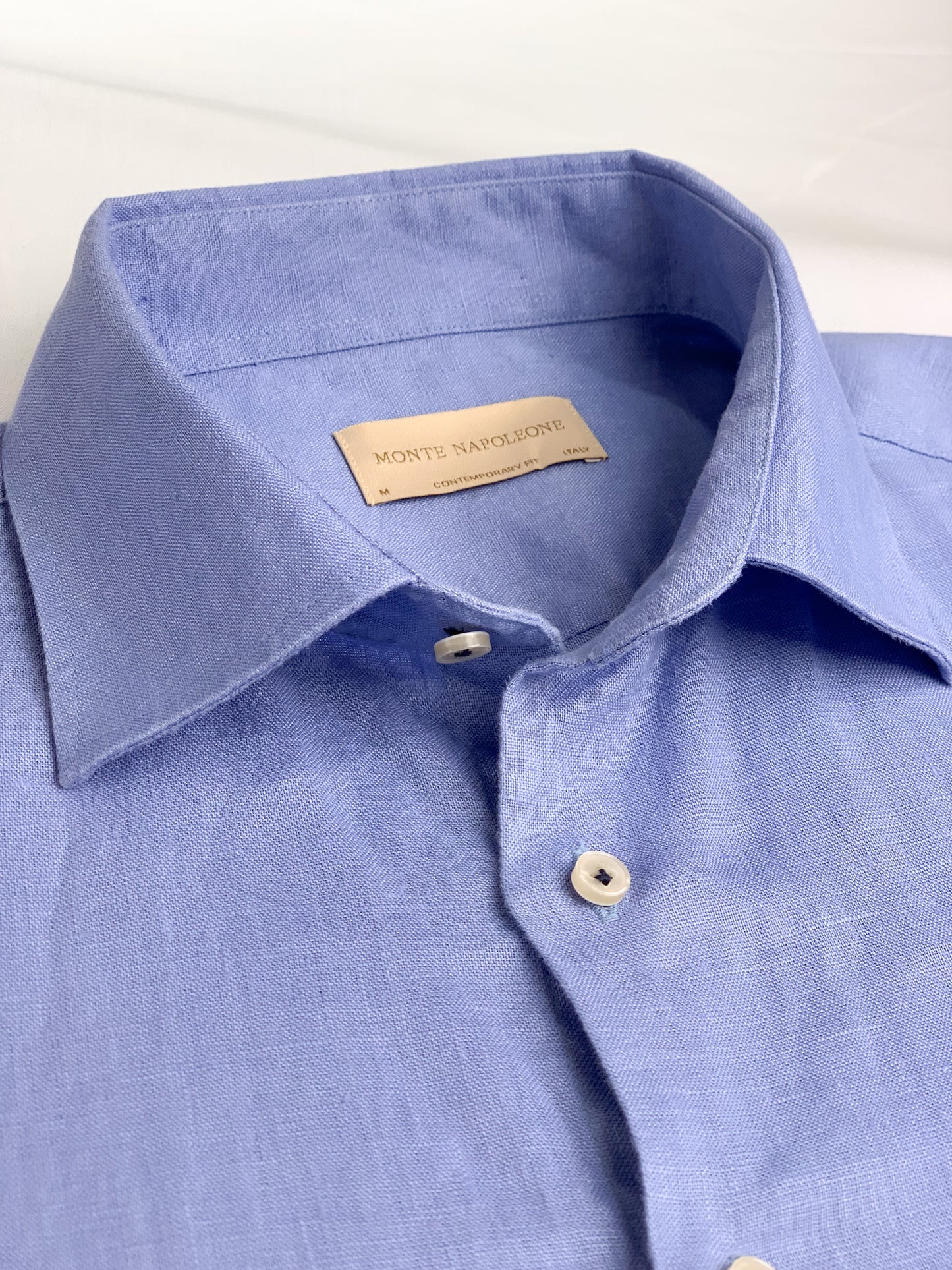 Men Linen Shirt - Sky Blue