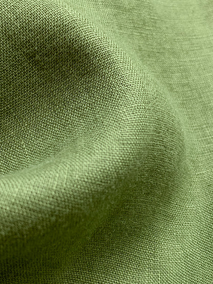 Men Linen Shirt - Olive