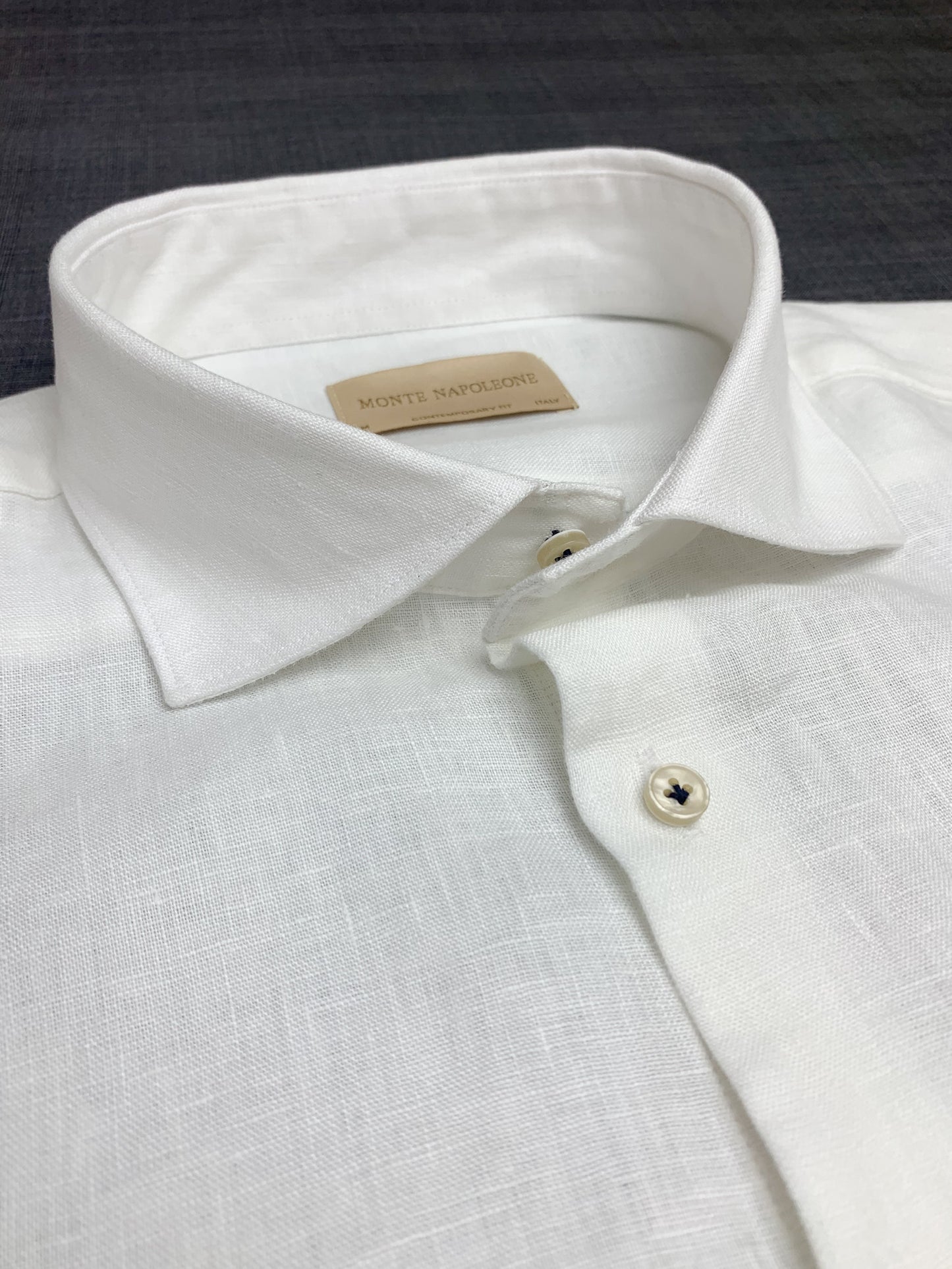 Men Linen Shirt - White