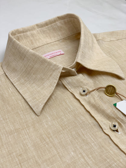 Women Linen Shirt - Beige