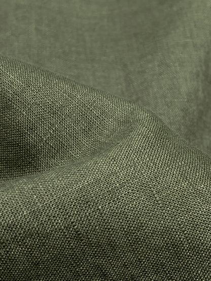 Women Linen Shirt - Olive